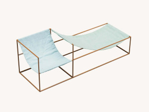 Стальное садовое кресло с подлокотниками