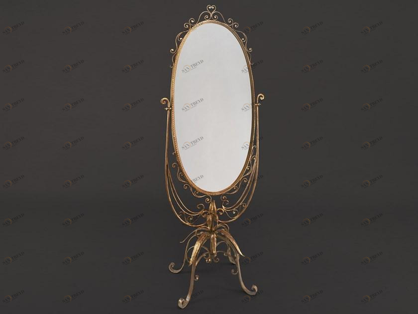 OFFICINACIANI Поворотное напольное зеркало из кованого железа в раме  Hf2008mi 