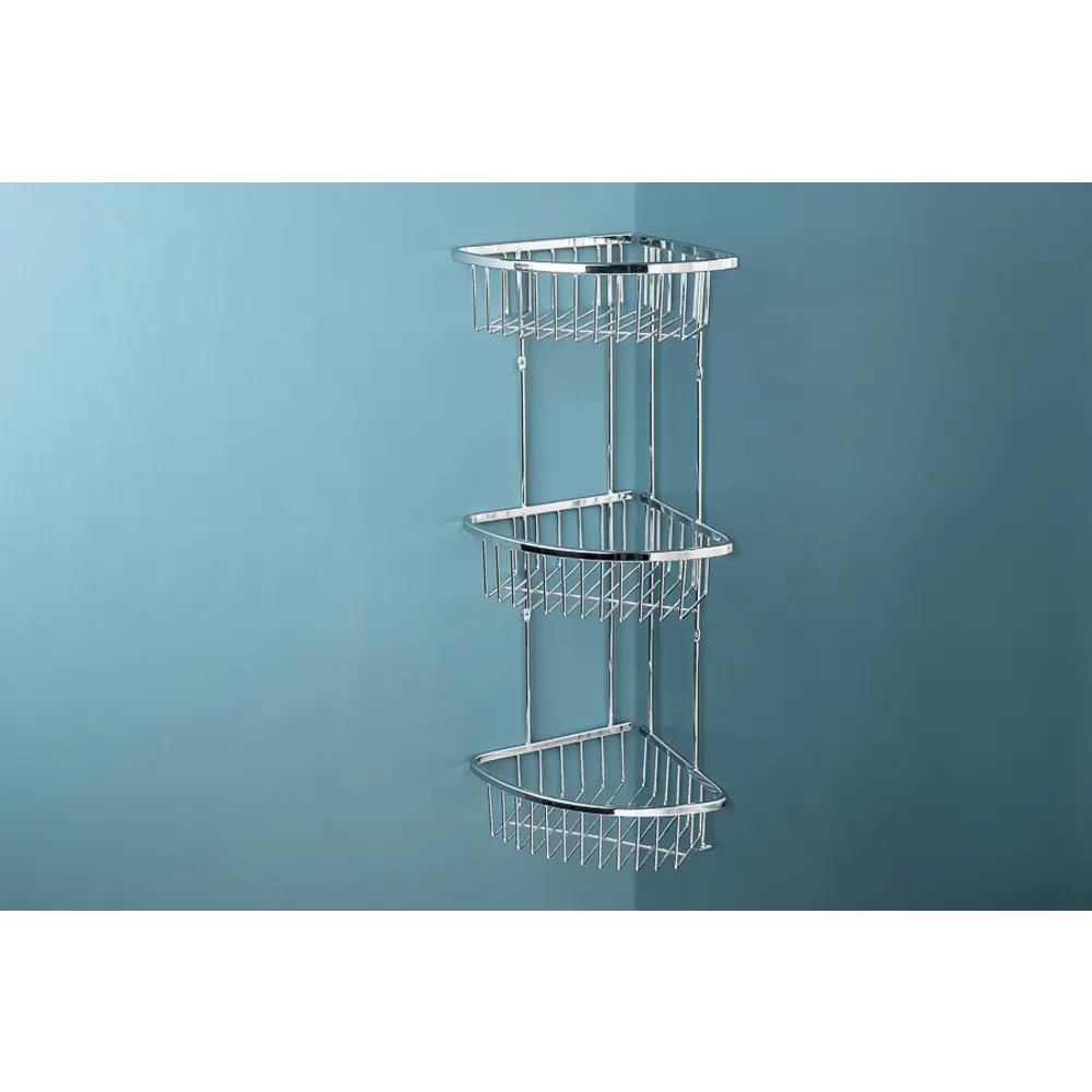 Полка для ванной комнаты Verran трёхъярусная, 25x54.5x19 см STLM-2034483 - Вид №4