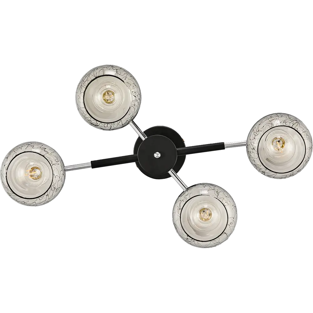 Люстра потолочная Escada 693/4P, 4 лампы, 12 м², цвет черный STLM-2208221 - Вид №2