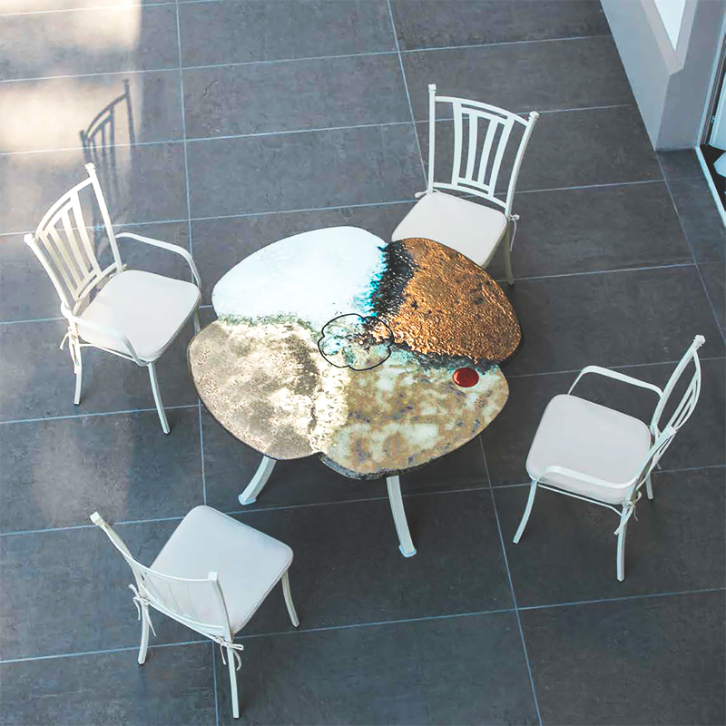 Стол  DOMIZIANI FLOWER 80 