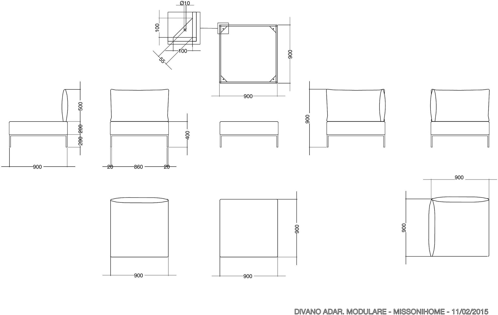 MissoniHome Модульный тканевый диван Adar sun-id-1489012 - Вид №10