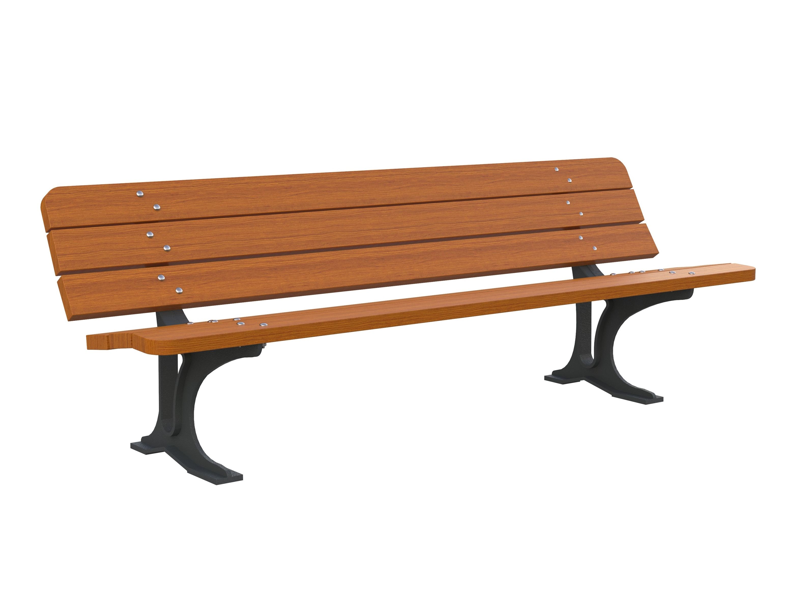 Деревянная скамья со спинкой Lazzari Париж ARCH-00087265