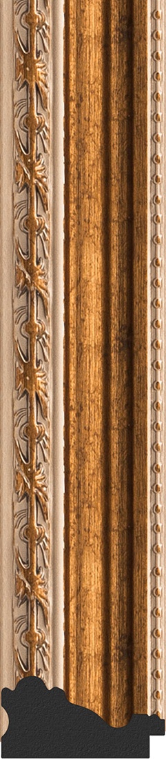 BY 3111 Зеркало в багетной раме - версаль бронза 64 mm EVOFORM Definite - Вид №3