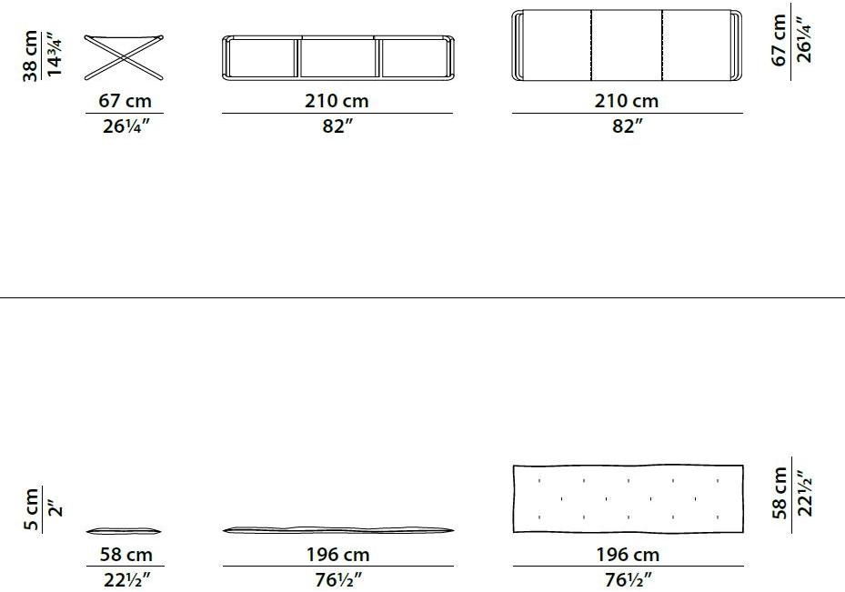 BAXTER Кожаный садовый шезлонг Rimini sun-id-1394939 - Вид №6