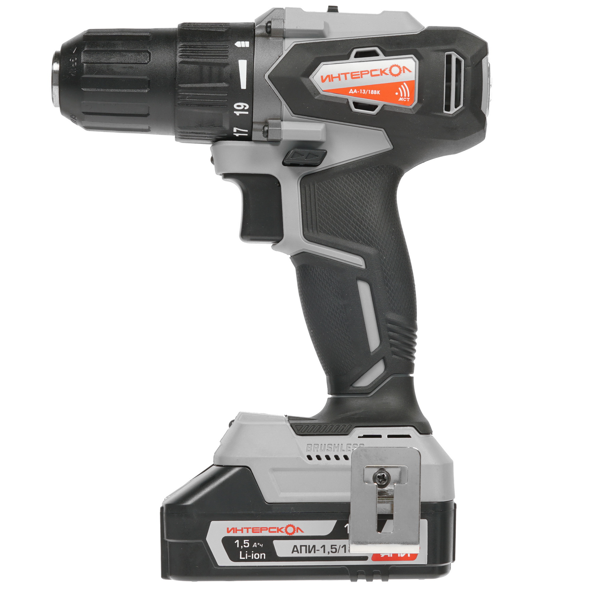 Дрель-шуруповерт Интерскол ДА-13/18ВК АПИ 18V 8192022 STDN-0003191
