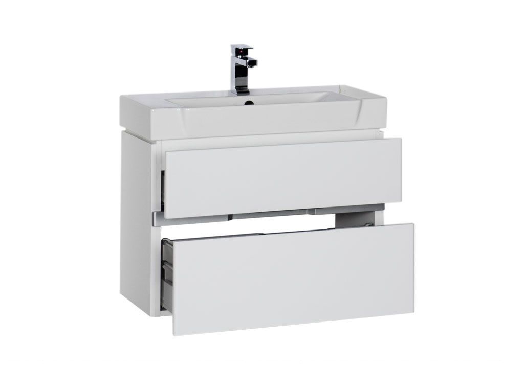 Тумба с раковиной Aquanet Виго 80 белый 0018340500170591 - Вид №2