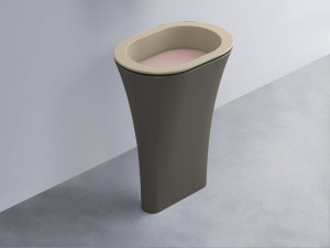 AMLA65-AV+AMPILO-CP+AMCOLO-FN Раковина Amedeo Ovale отдельностоящая cielo Enjoy + Amedeo