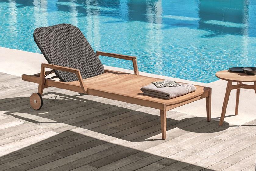 Ethimo Садовая кушетка из тикового дерева Knit Knitle01 - Вид №4