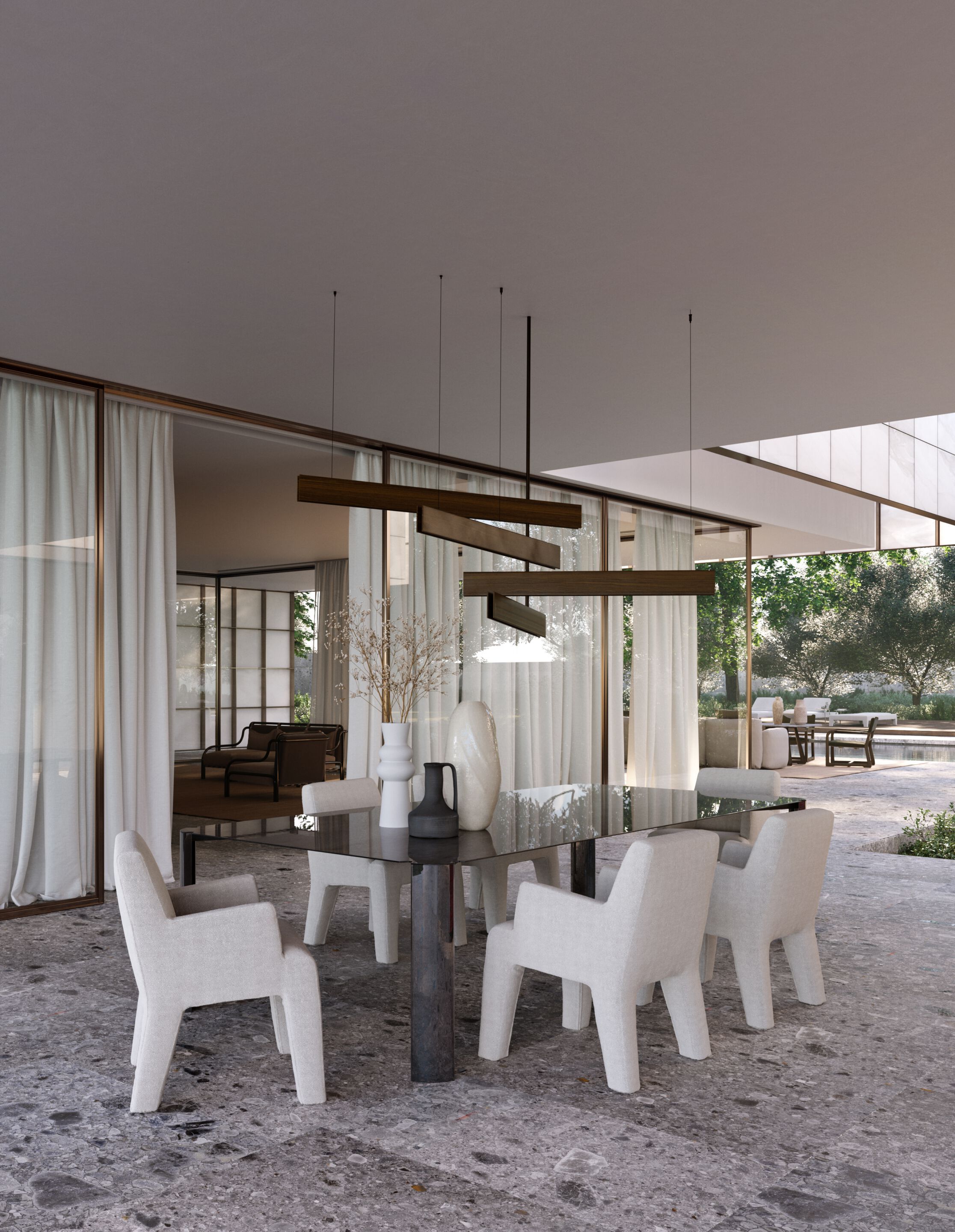 Прямоугольный стол из нержавеющей стали Exteta 10th ARCH-00138210 - Вид №8