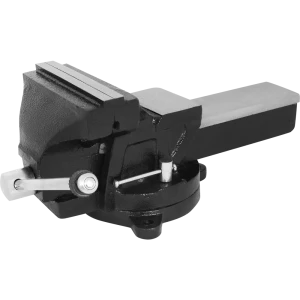 Тиски слесарные поворотные Калибр ТПСН-150, с наковальней, 150 мм