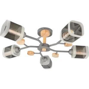 Люстра потолочная Jlight Frio 3139/5С цвет серый 84315597 STLM-2100492