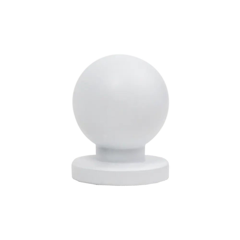 Мебельная ручка-кнопка белый AKS STLM-2140548 - Вид №1