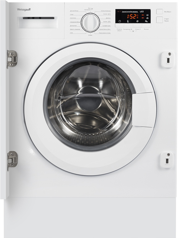 WMI 6128 D 82.5х60х58, 8 кг, 1200 об, дисплей, 16 программ, а+++, выбор скорости отжима, таймер 24 ч, aquastop Weissgauff Santreyd 