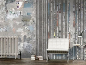 GLAMORA Виниловые обои в полоску Stripes & squares