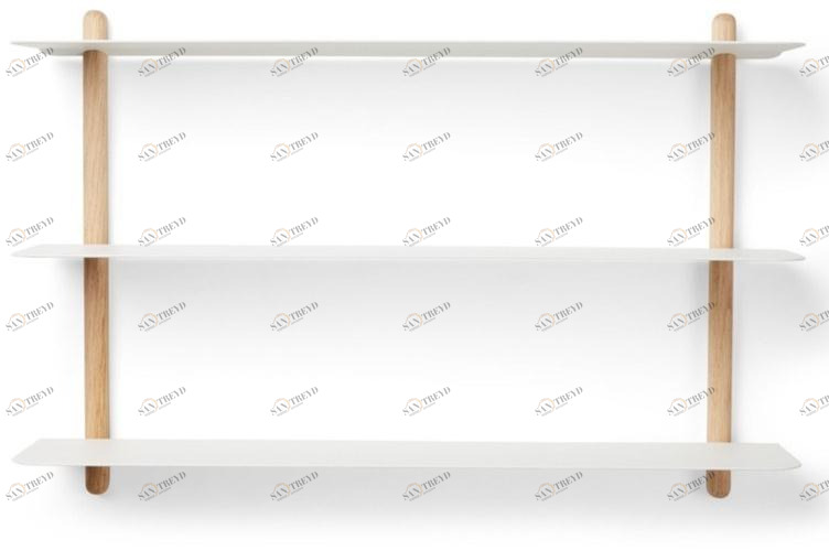 Gejst Настенный книжный шкаф из стали и дерева Nivo 20100/20101