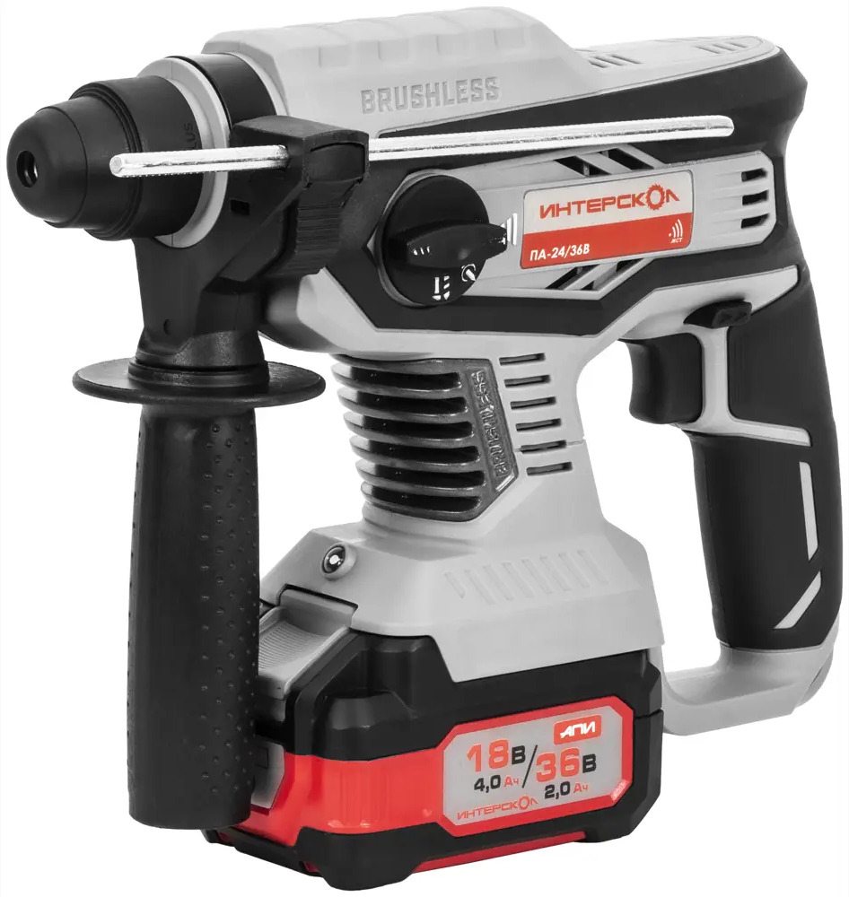 Аккумуляторный перфоратор Интерскол ПА24/36В с двумя батареями 89373626