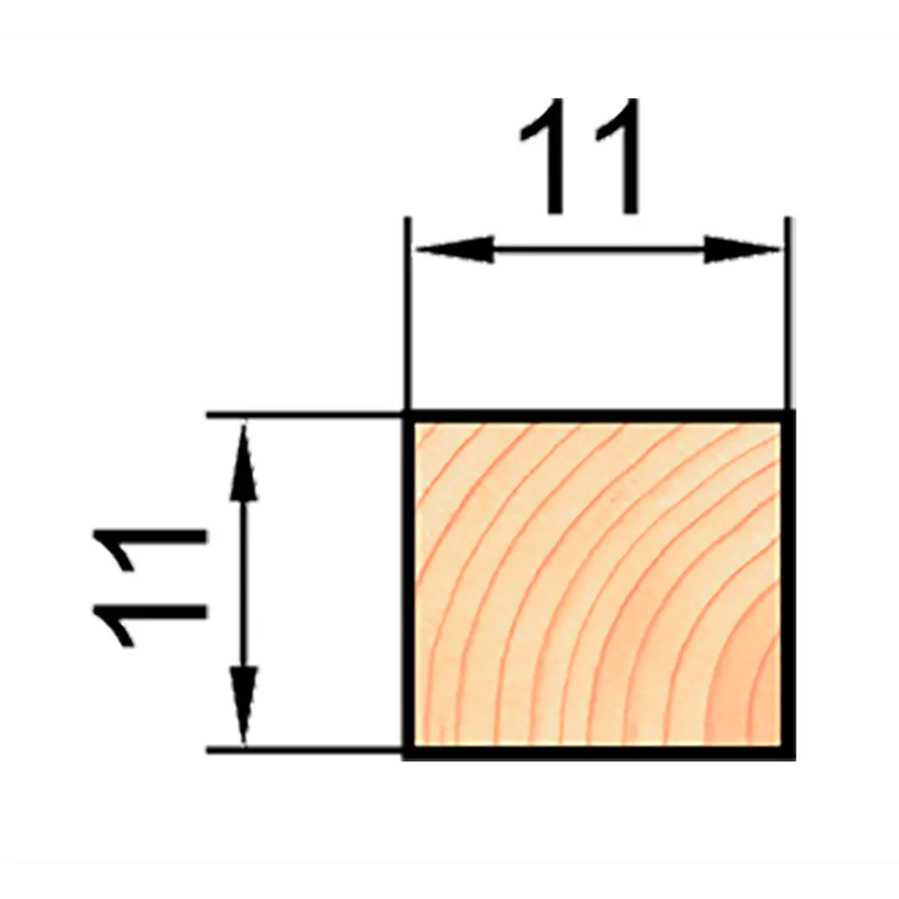 АРЕЛАН | Декоративный брусок из сращенной сосны 11×11×1000 мм 84460744 STLM-0050274 - Вид №1