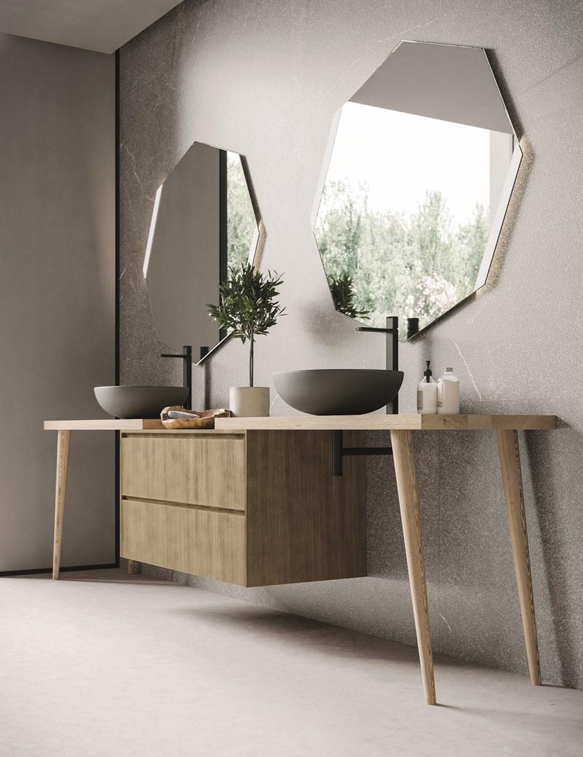 NOVELLO Двойная тумба под умывальник с ящиками Calix xl sun-id-1472669 - Вид №2