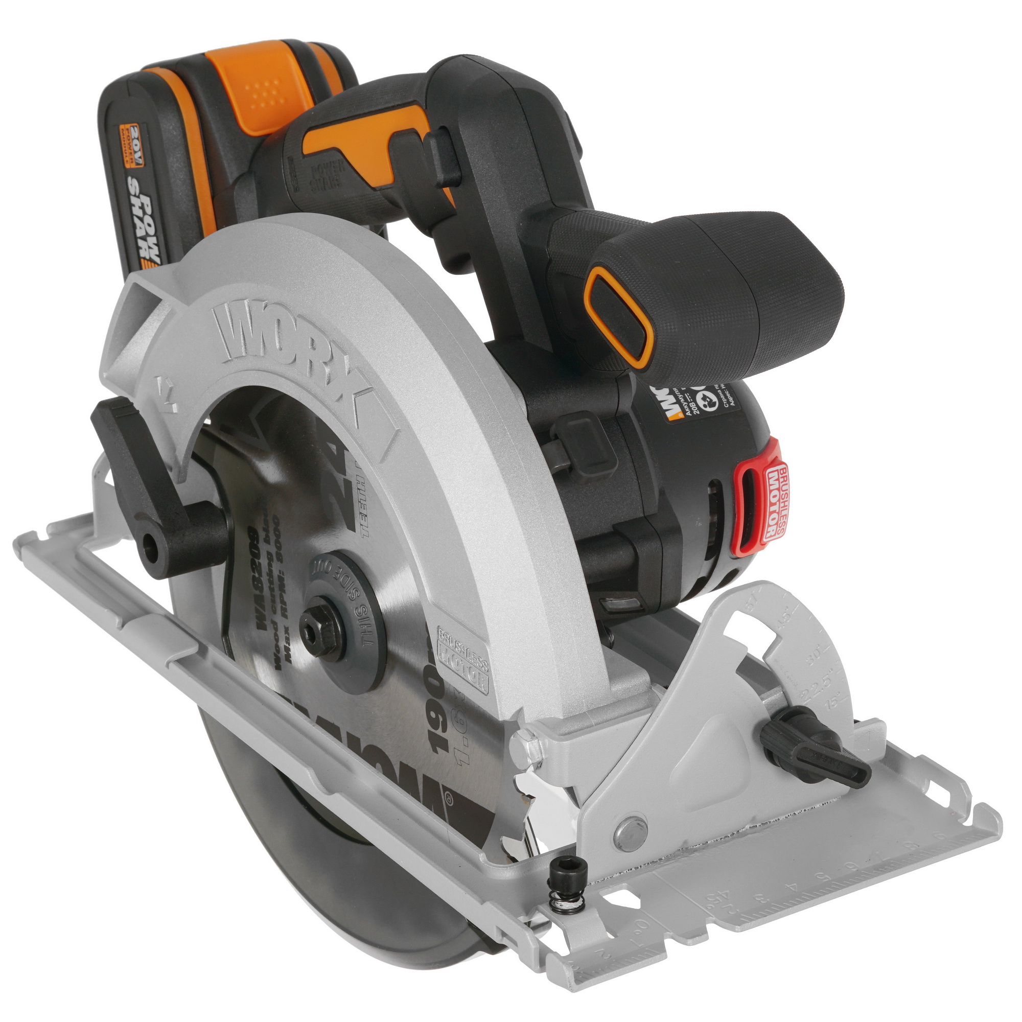 Пила дисковая Worx WX520 PowerShare 20V 5325134 STDN-0048247