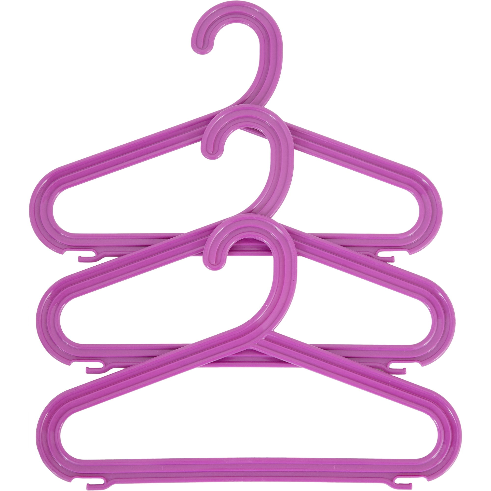 82999633 Плечики малые 318x204x12 мм, полипропилен, цвет малиновый, 3 шт Santreyd  - Вид №1