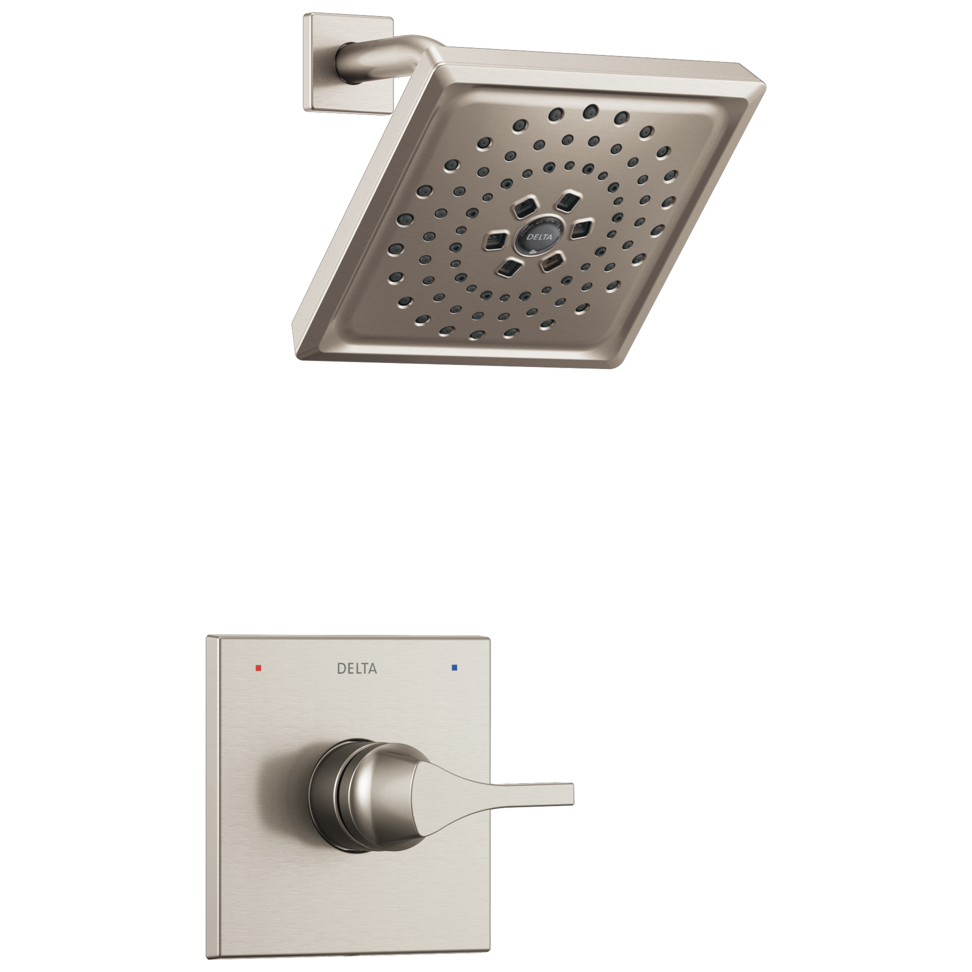 T14274-SS Накладка для душа Monitor® 14 серии H2Okinetic® Delta Faucet Zura Нержавеющая сталь 