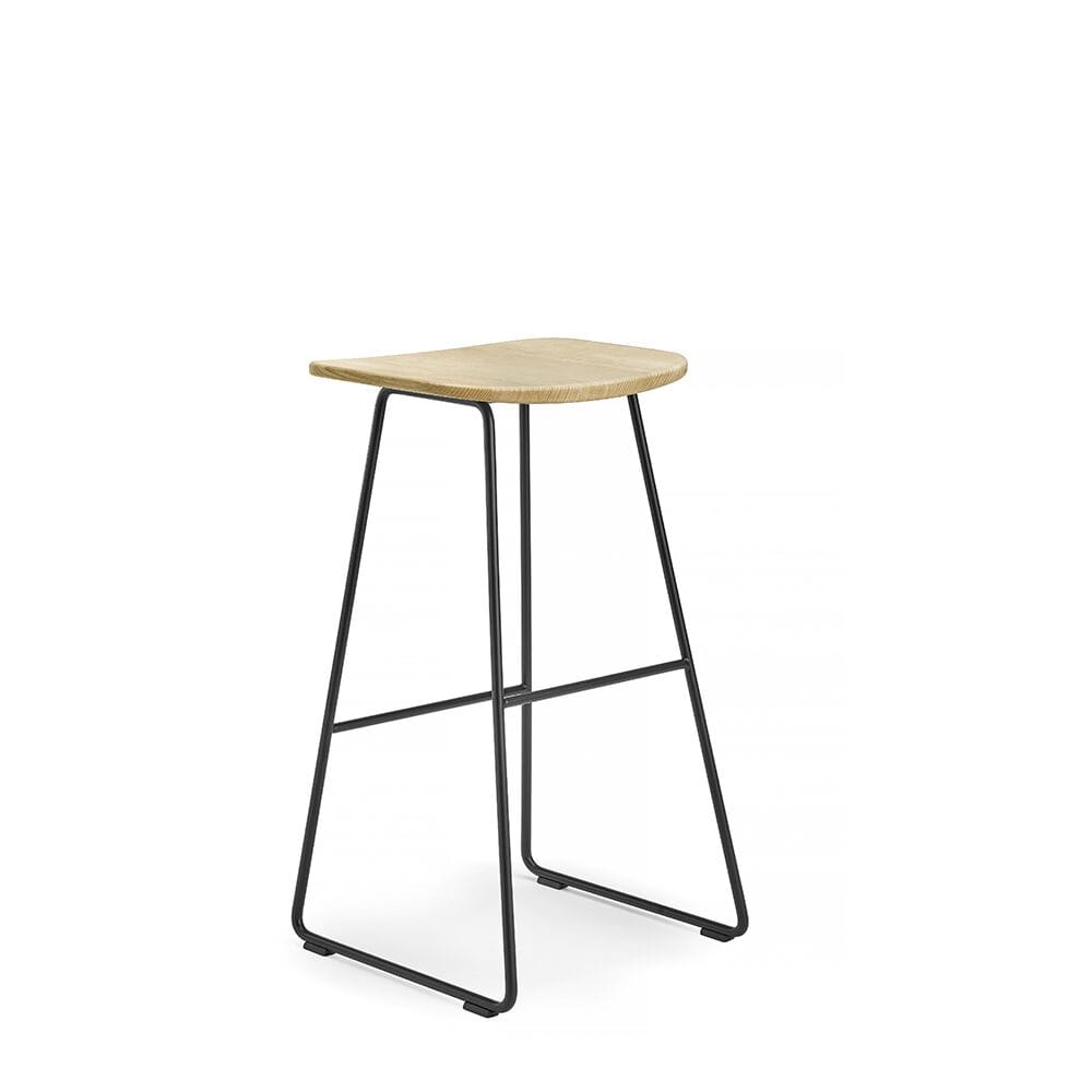 Высокий металлический табурет с сиденьем из полипропилена Infiniti Klejn ARCH-00023467 - Вид №6