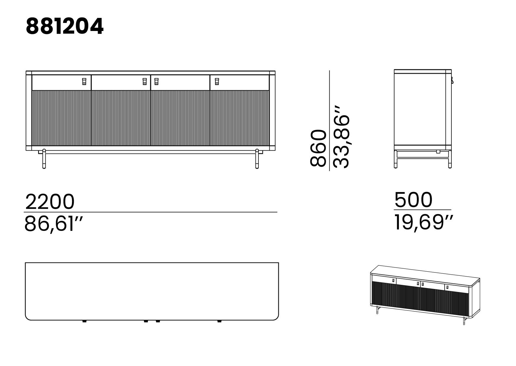 Шкаф из массива дерева с распашными дверями animovel Fidji ARCH-00116310 - Вид №6