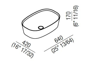 Овальная столешница из Cristalplant® Agape Neb ARCH-00126058 - Вид №2