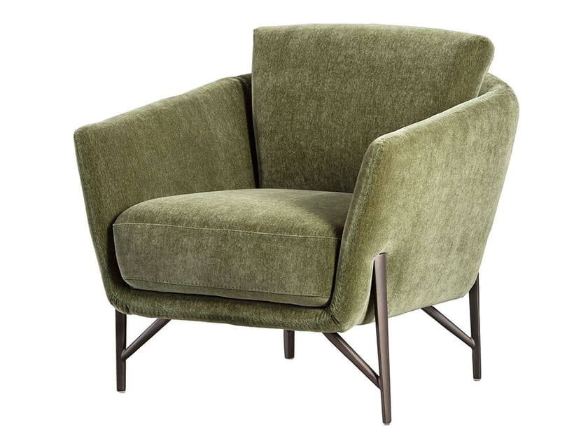 Съемное бархатное кресло с подлокотниками Calia Italia Superior ARCH-00093396