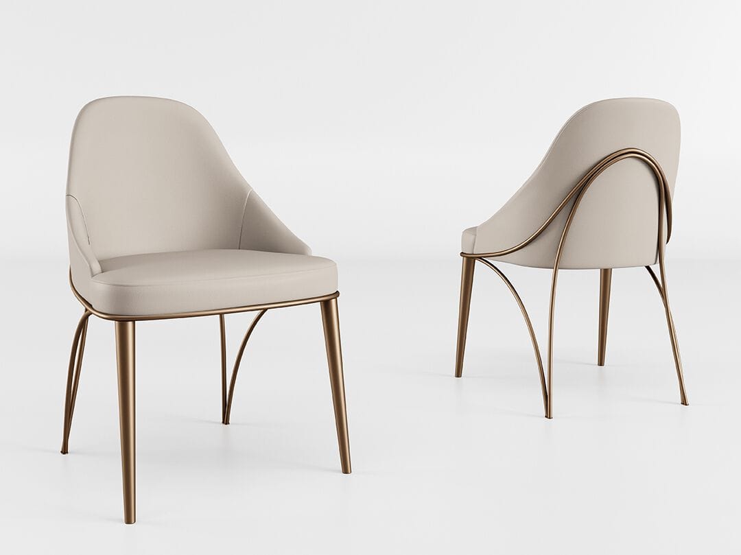 Кожаный мягкий стул Bizzotto Italia ARCH-00103757