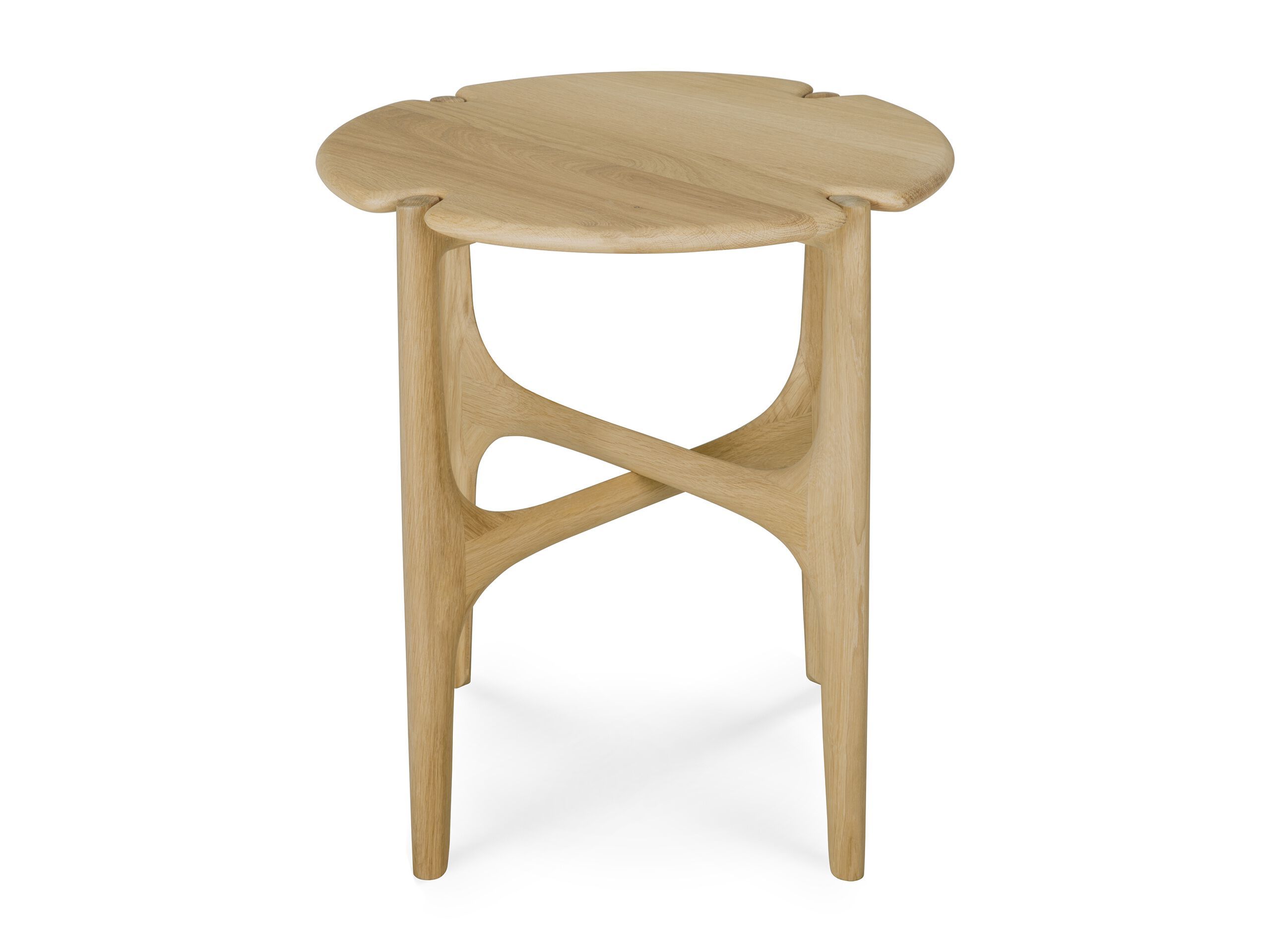 Высокий круглый журнальный столик из дуба Ethnicraft PI ARCH-00076640