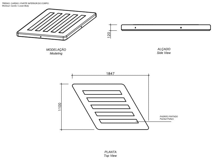 Бетонные спортивные полы amop EXERCISE ARCH-00131306 - Вид №3