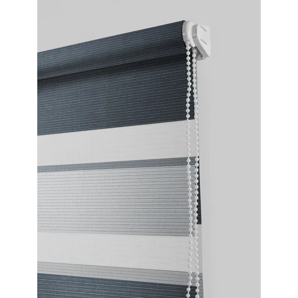 Штора рулонная день-ночь Порто 120x160 см серая MIAMOZA STLM-2151103 - Вид №1