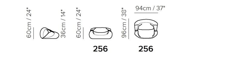 Пуф мешок ткани Natuzzi Italia TERRA ARCH-00028678 - Вид №10