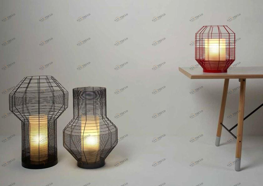 Forestier Настольная лампа из металла прямого и отраженного света Mesh sun-id-1370538