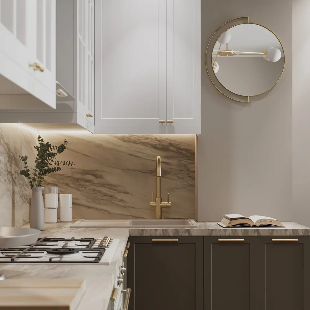 Фасад для кухонного шкафа Ньюпорт 59.7x102.1 см Delinia ID МДФ цвет топо STLM-2152488 - Вид №7