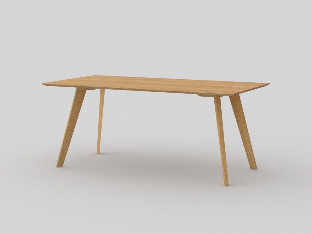 Прямоугольный стол из массива дерева Vitamin Design CITIUS FRAMELESS ARCH-00126115