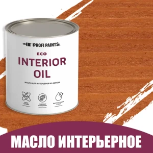91314398 Масло для стен и потолков быстросохнущее Profipaints Eco Interior Oil 0.9 л Вишня STLM-0857210