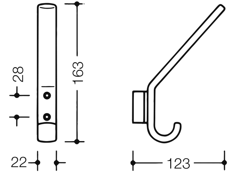 477.90B071 крючок для одежды HEWI Edition matt | Polyamid  - Вид №16