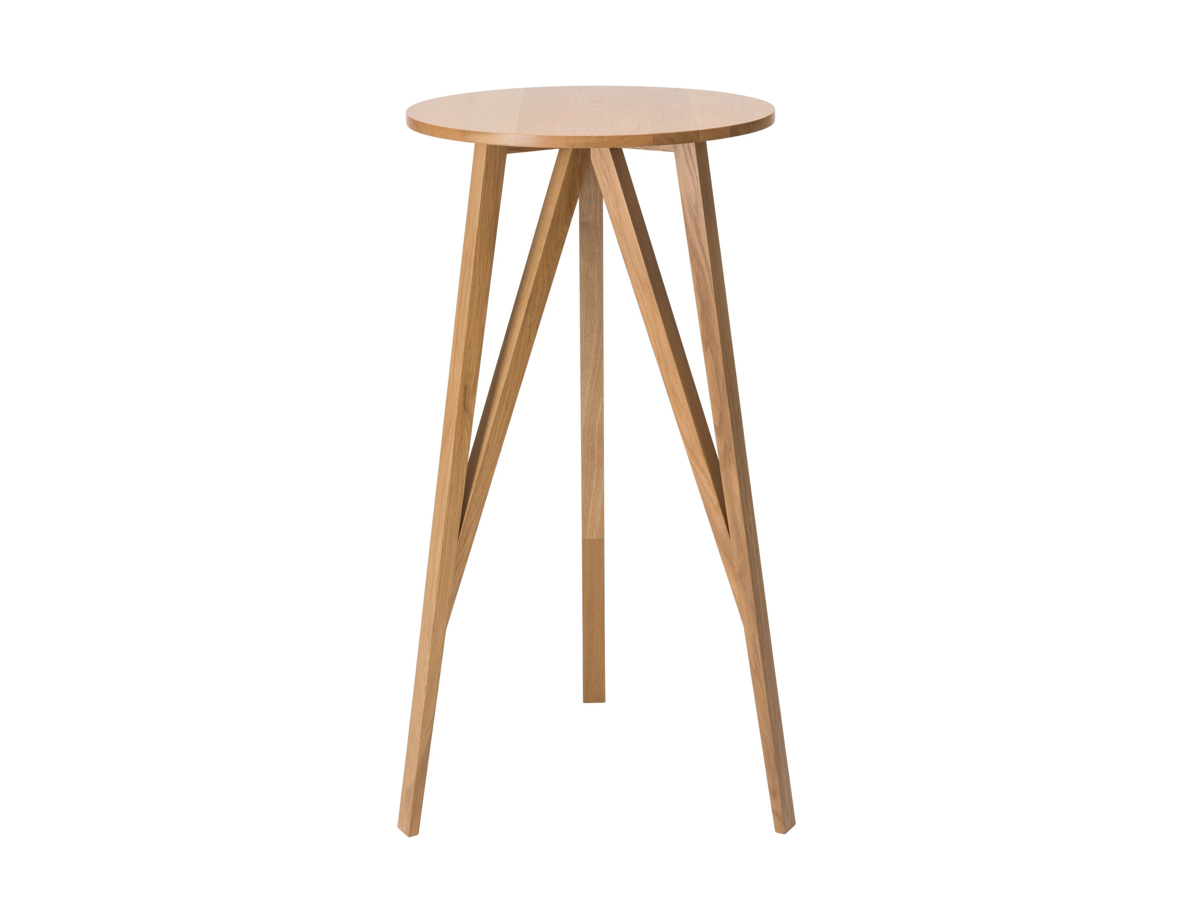 Высокий круглый деревянный стол LOEHR Faber ARCH-00043551