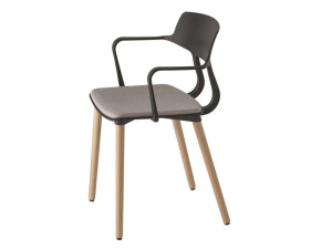 Деревянный стул с мягким сиденьем