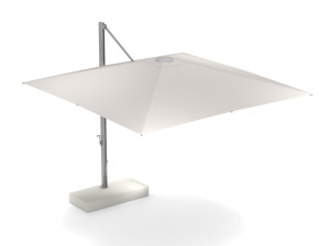 Квадратный тканевый зонтик с боковым полюсом