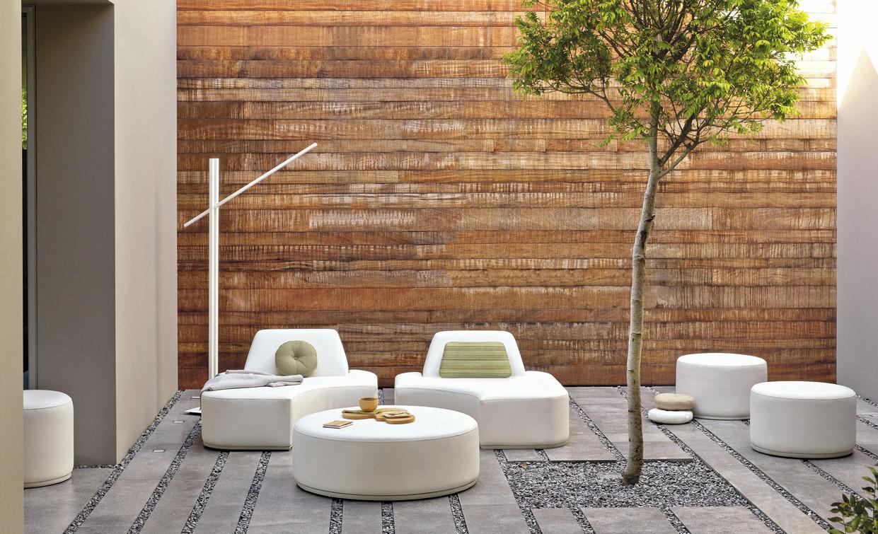 Concept 1 морская кожа белого цвета Manutti Moon Island MNST427 - Вид №6