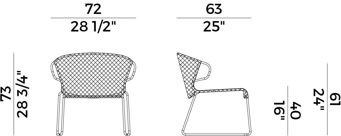 Potocco Садовое кресло с подлокотниками Vela 698/lp - Вид №7