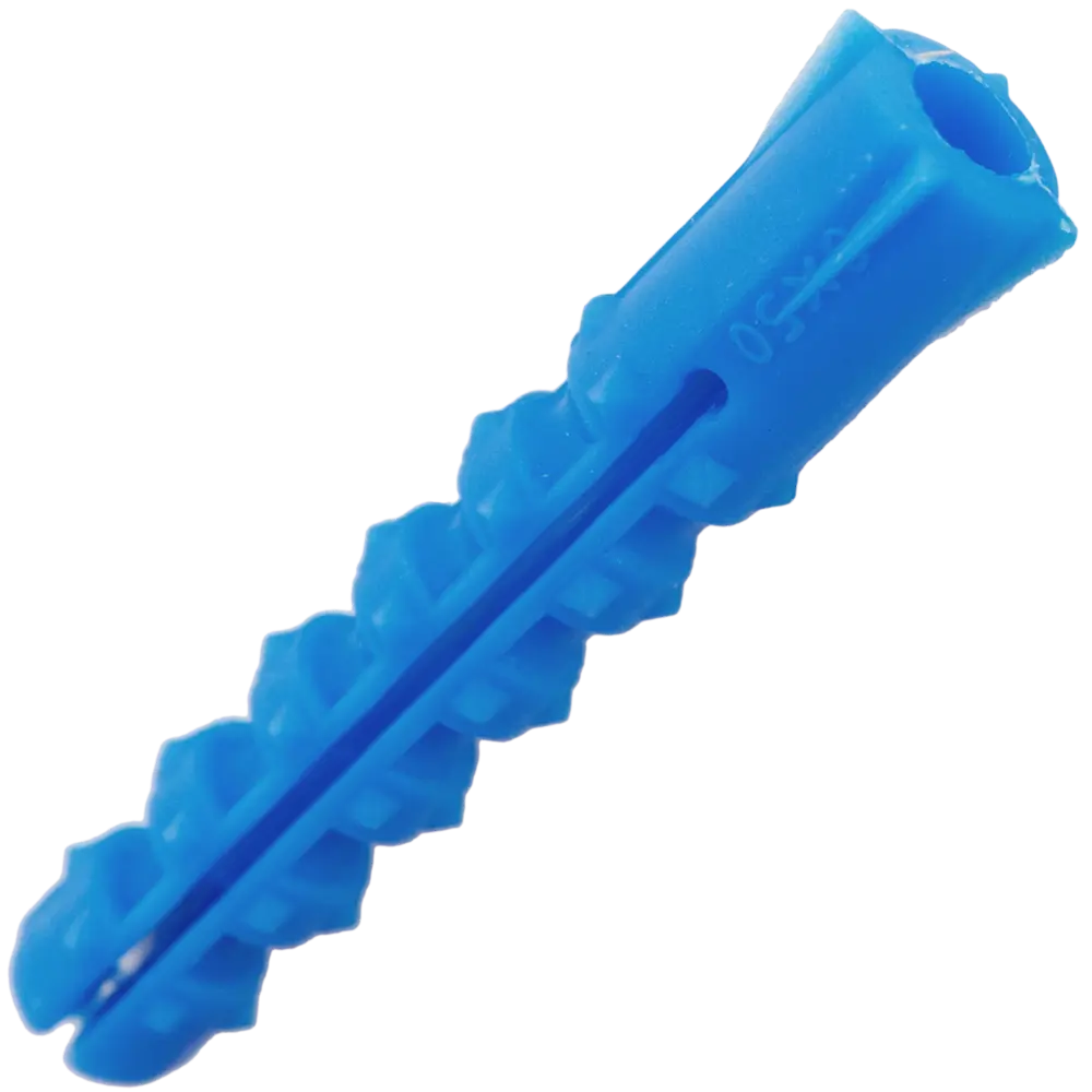 Дюбель с шипами для полнотелых материалов 8х50 мм полипропилен цвет синий 200 шт НЕВСКИЙ КРЕПЕЖ STLM-2068406