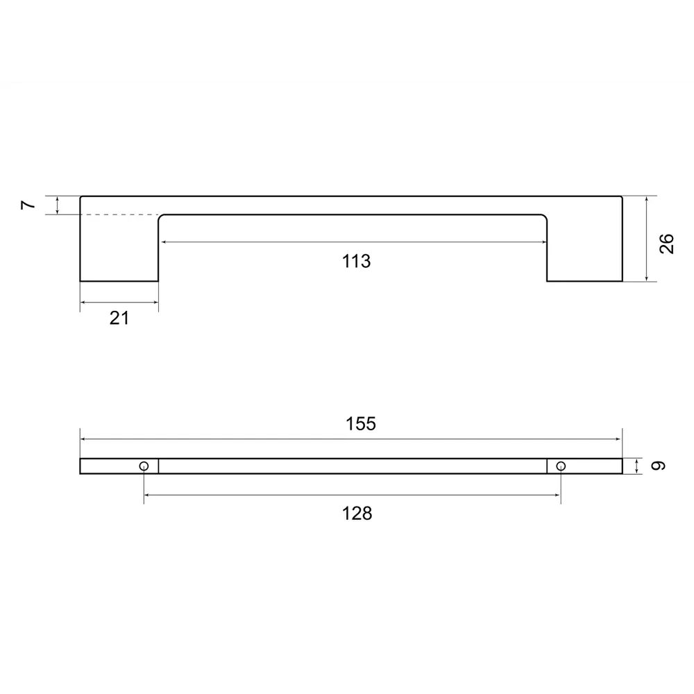 86899588 Ручка-скоба мебельная Ritiro ЦАМ 128 мм цвет матовое золото STLM-1009871 PALLADIUM  - Вид №2