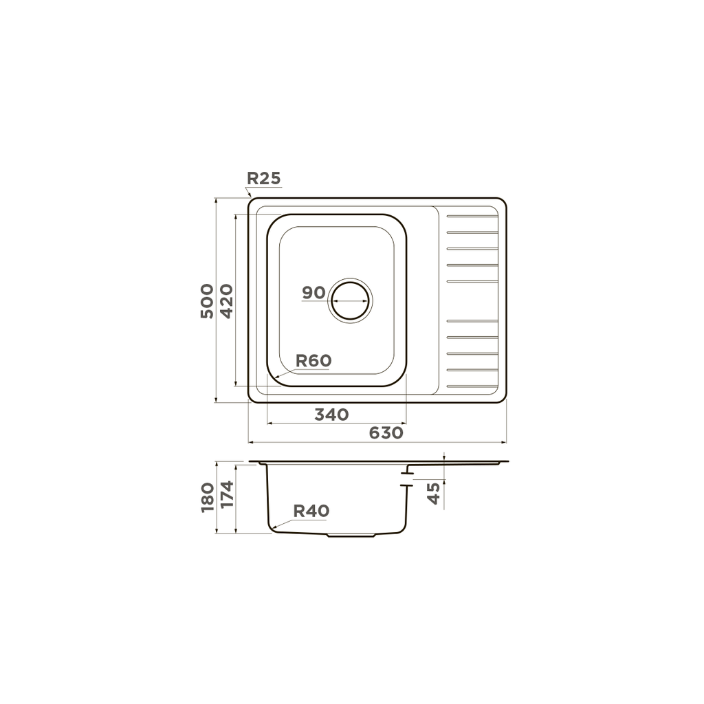 Кухонная мойка Sagami 63 IN OMOIKIRI 4993732 - Вид №5
