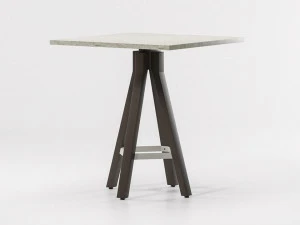 Kettal Стол алюминиевый высокий квадратный Vieques