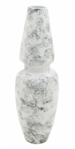 Ваза керамическая средняя 41 см "Мрамор" UNICO ДИЗАЙНЕРСКИЕ 255412 Белый;серый